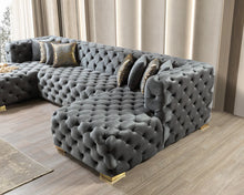 Load image into Gallery viewer, Neva Tufted Double Chaise Sectional