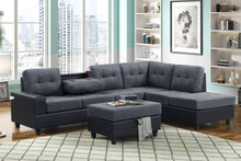Load image into Gallery viewer, Heights Sectional 2 Tone + Ottoman (3 Colors)