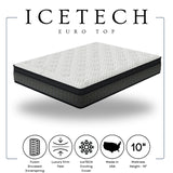 Load image into Gallery viewer, IceTech 10" Euro Top Mattress