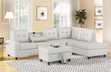 Load image into Gallery viewer, Heights Sectional PU Leather + Ottoman
