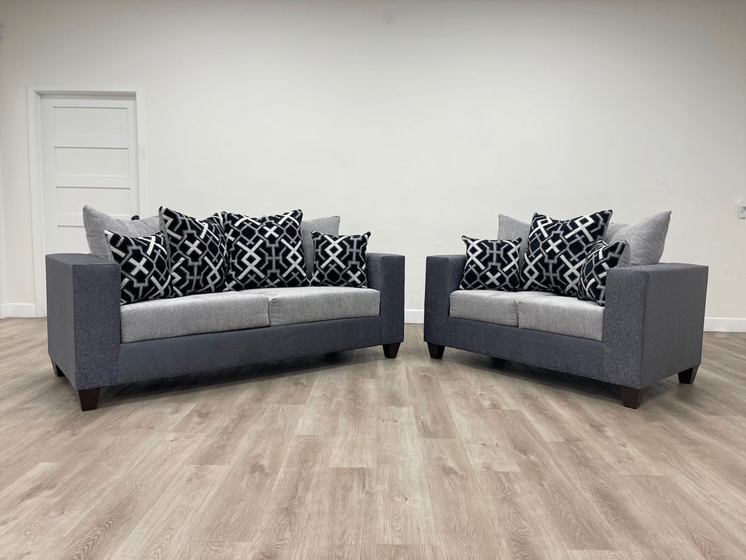 Two Tone Sofa Love Seat