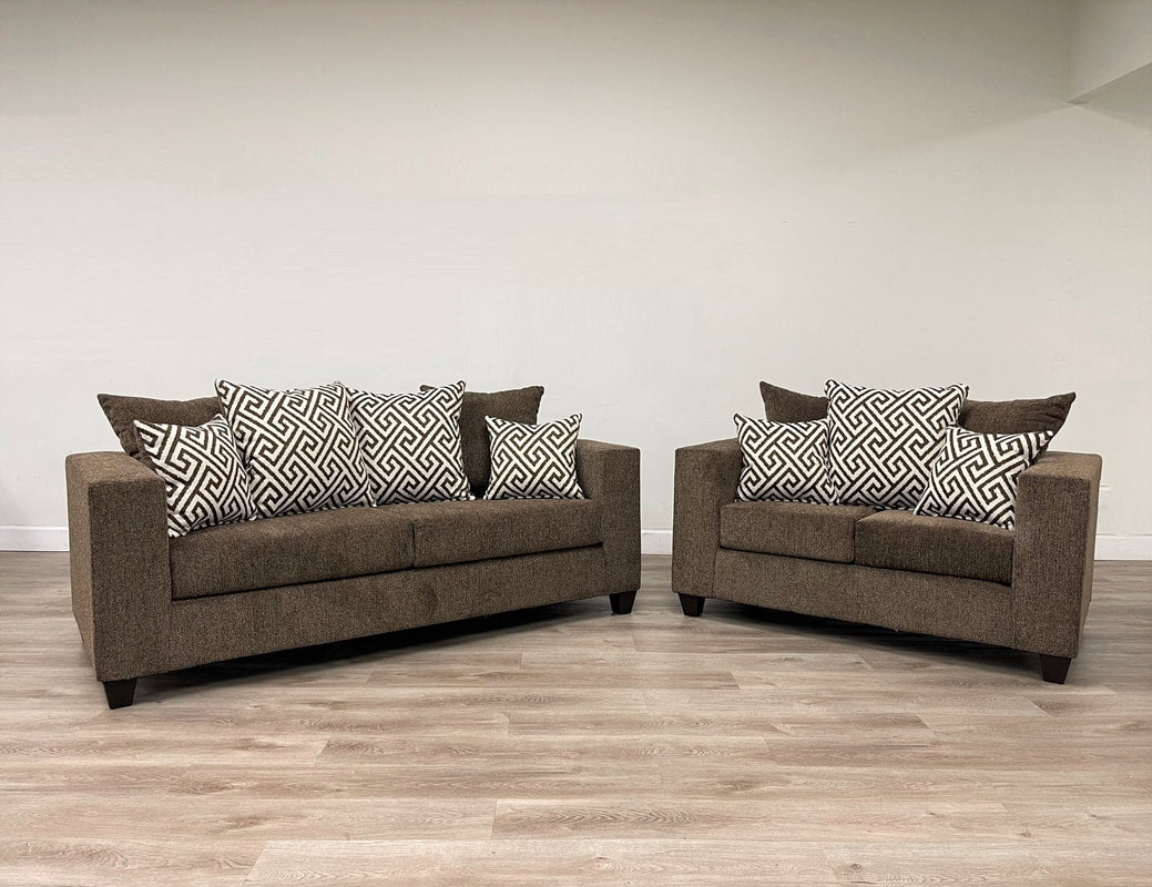Mocha Sofa & Love Seat