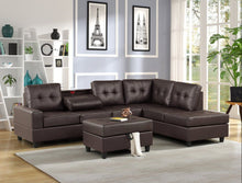 Load image into Gallery viewer, Heights Sectional PU Leather + Ottoman
