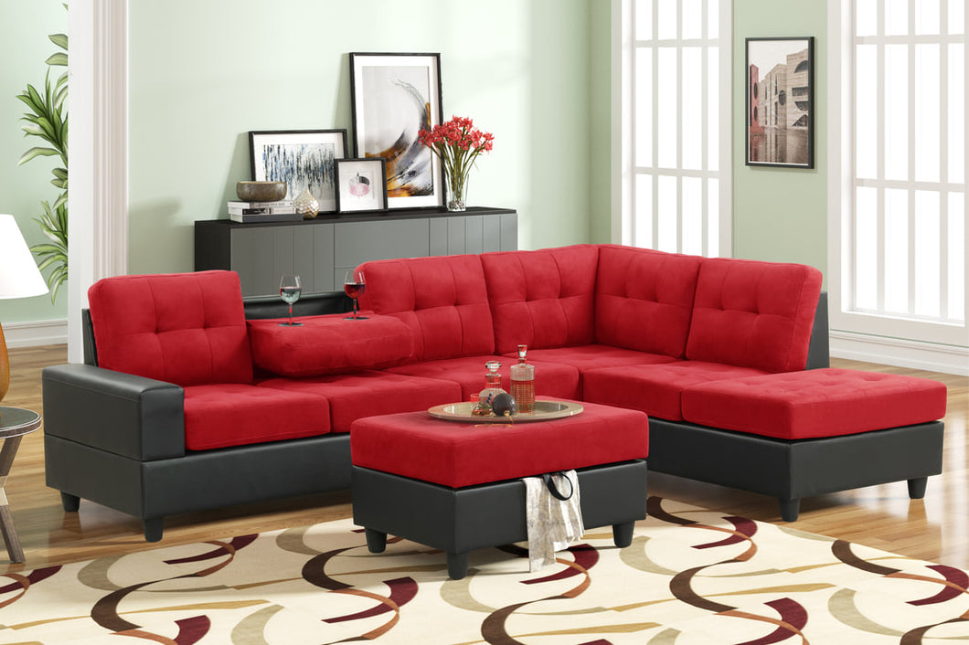 Heights Sectional 2 Tone + Ottoman (3 Colors)