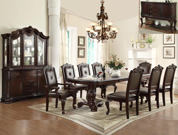 7pc Kierra Brown Dining Set