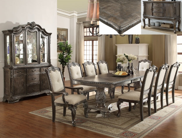 7pc Kiera Crown Dining Table