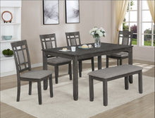 Load image into Gallery viewer, Peter 4 Chair + Bench Dining Set (2 Colors)
