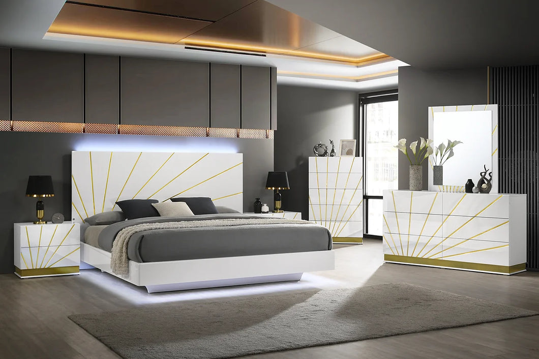 Zeke White Bedroom Set