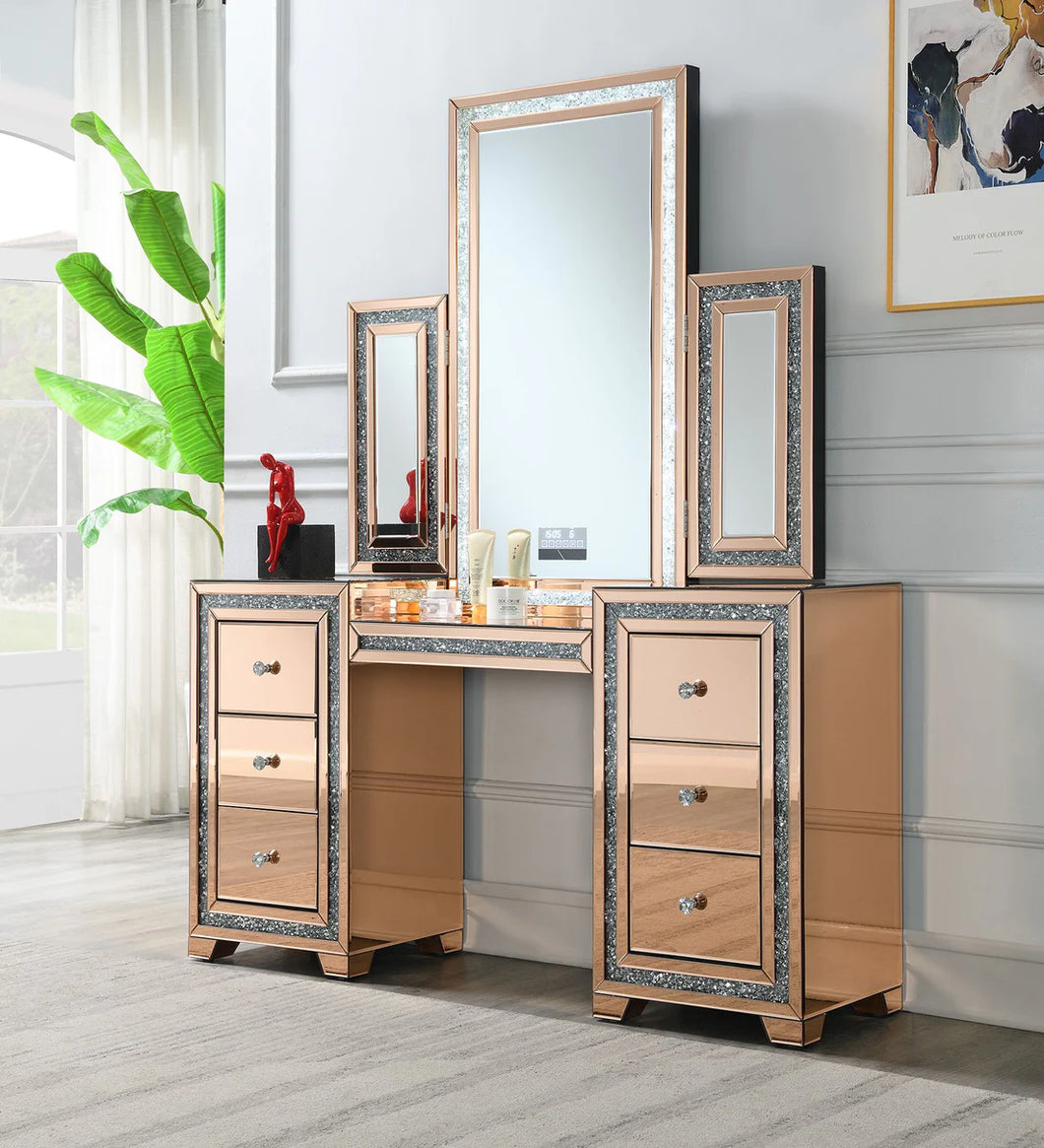 Rose Gold Bluetooth Vanity