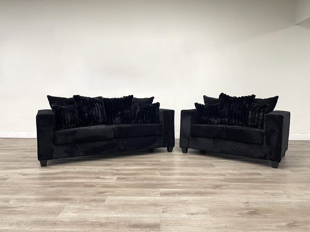Lucious Sofa & Loveseat (3 Colors)