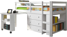 Load image into Gallery viewer, Casey Loft with Desk and Bookshelf (3 Colors)
