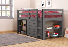 Load image into Gallery viewer, Casey Loft with Desk and Bookshelf (3 Colors)
