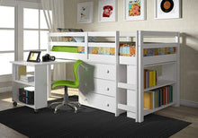 Load image into Gallery viewer, Casey Loft with Desk and Bookshelf (3 Colors)
