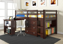 Load image into Gallery viewer, Casey Loft with Desk and Bookshelf (3 Colors)
