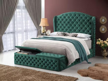 Load image into Gallery viewer, Petra King Velvet Platform Bed
