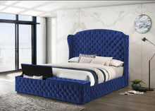 Load image into Gallery viewer, Petra King Velvet Platform Bed
