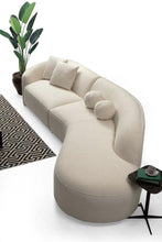 Load image into Gallery viewer, Ivory Curved Sectional
