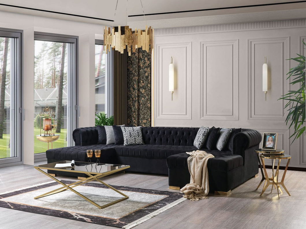 Laurel Double Chaise Sectional (9 Colors)