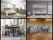 Load image into Gallery viewer, 4 Room Package Deal- (Bedroom, Dining, Living, Kids Bunkbed)
