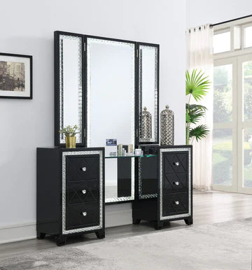 Black Bluetooth Vanity