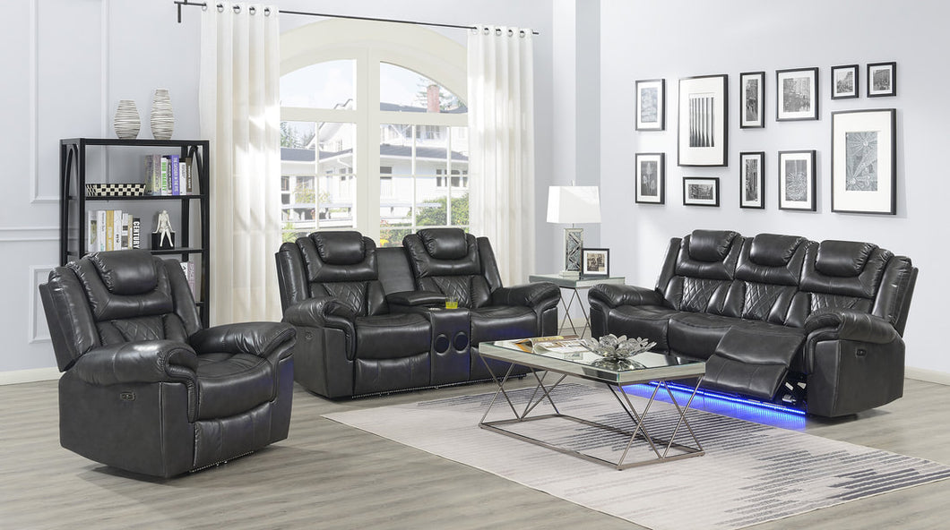Alexa Grey 3pc Power Recliners