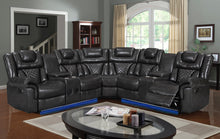 Load image into Gallery viewer, Alexa Grey Reclining Sectional

