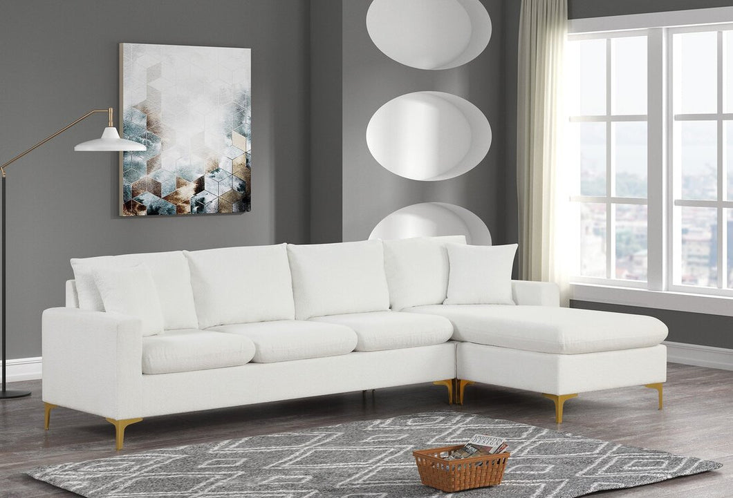 Amber Gold Sectional (3 Colors Available)