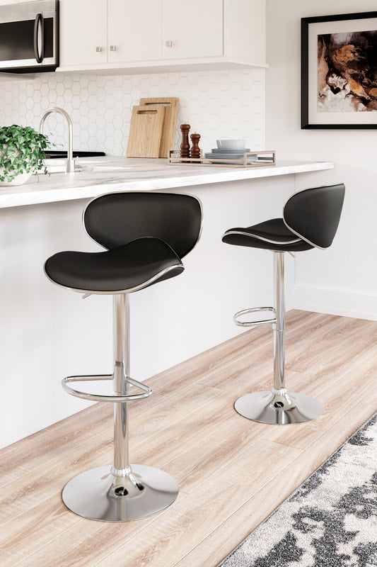 Modern Chrome Barstool (2 Colors)