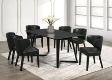 Load image into Gallery viewer, Misty Black 7pc Dining Table (3 Colors)
