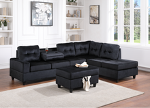 Load image into Gallery viewer, Height Velvet + Ottoman Sectional

