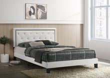 Load image into Gallery viewer, Brianna Platform Faux Leather Bedframe (2 Colors)
