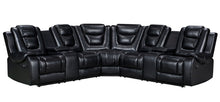Load image into Gallery viewer, Jordan Black Reclining Sectional
