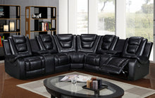 Load image into Gallery viewer, Jordan Black Reclining Sectional
