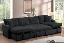 Load image into Gallery viewer, HH Jaime Double Storage Chaise Sectional (w/Pull-Out Bed)
