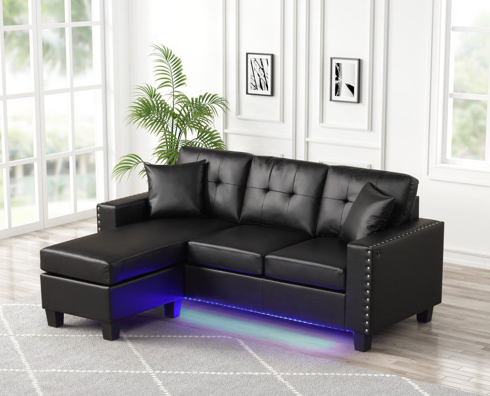 Messi Reversible Sectional  (4 Colors Available)