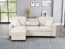 Load image into Gallery viewer, HH Pacific Beige Sectional With Pull-Out Bed
