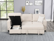 Load image into Gallery viewer, HH Pacific Beige Sectional With Pull-Out Bed
