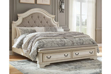 Load image into Gallery viewer, Alice Two-tone Upholstered Bed
