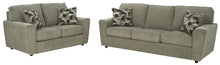 Load image into Gallery viewer, Ashley Pewter Sofa Set
