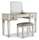 Load image into Gallery viewer, Vanity and Stool Set
