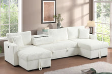 Load image into Gallery viewer, HH Jaime Double Storage Chaise Sectional (w/Pull-Out Bed)

