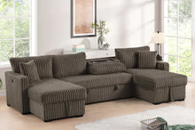 Load image into Gallery viewer, HH Jaime Double Storage Chaise Sectional (w/Pull-Out Bed)
