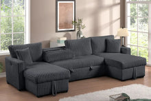Load image into Gallery viewer, HH Jaime Double Storage Chaise Sectional (w/Pull-Out Bed)
