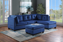 Load image into Gallery viewer, Sienna Velvet Sectional + Ottoman (4 Colors)
