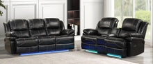Load image into Gallery viewer, Starship Black 2pc Recliners

