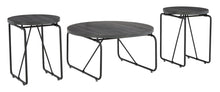 Load image into Gallery viewer, 3pc Charcoal Accent Tables
