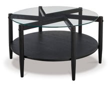 Load image into Gallery viewer, Black Modern Glass Table Set
