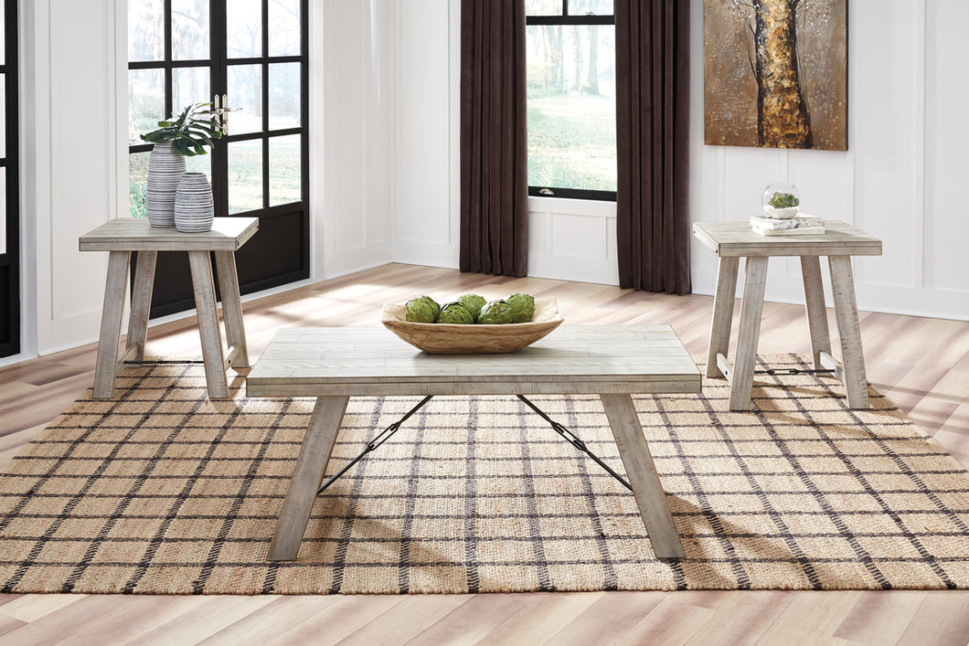 Whitewash 3pc Table Set