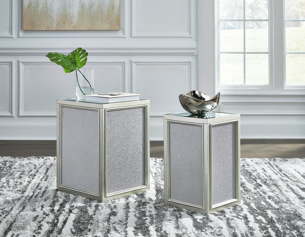 Silver Finish End Tables