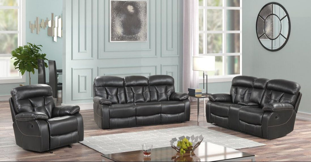 Tiger Black 3pc Recliners
